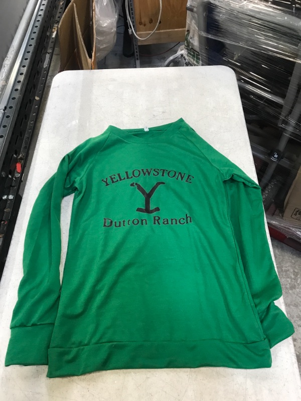 Photo 1 of Generic Green Long Sleeve Sweatshirt. Medium