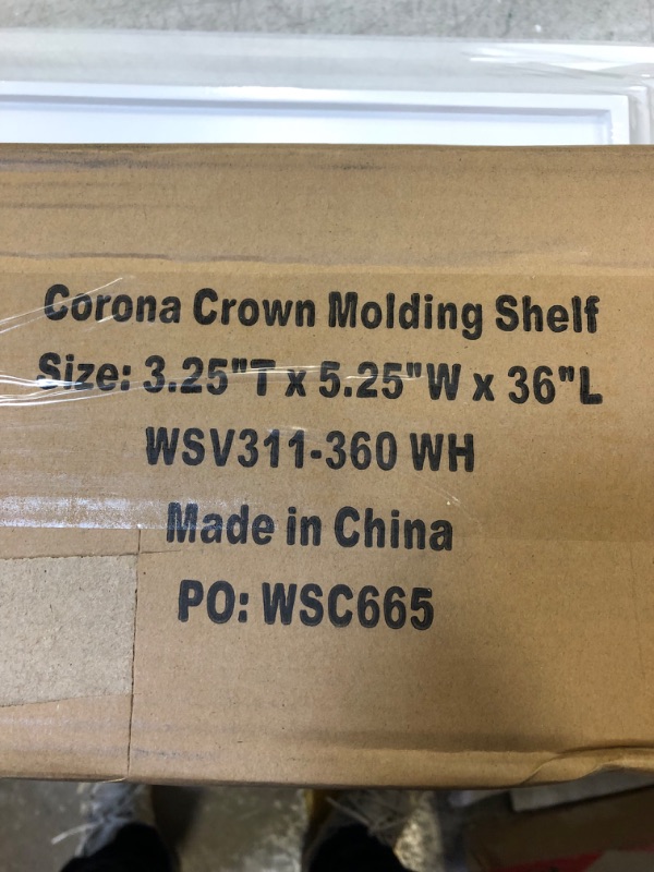 Photo 5 of CORONA CROWN MOLDING SHELF 3.25"T X 5.25"W X 36' L 