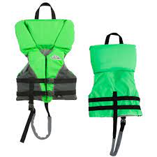 Photo 1 of 19 Green and Black Heads up Unisex Child Swimming Life Jacket - All
