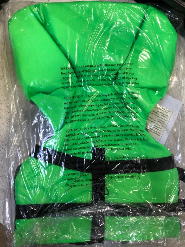 Photo 5 of 19 Green and Black Heads up Unisex Child Swimming Life Jacket - All
