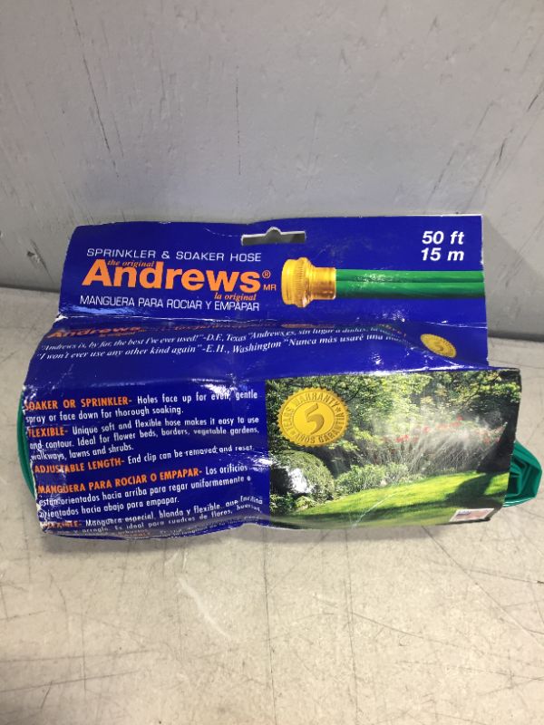 Photo 3 of Andrews 50-Foot 2 Tube Sprinkler Hose 10-12348
