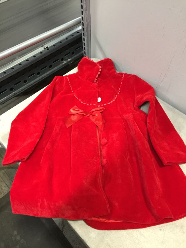 Photo 1 of GIRLS COAT RED
SIZE 5 YEAR OLD