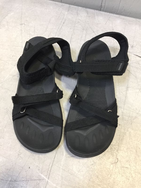 Photo 1 of MEGNYA MEN STRAP SANDALS BLACK 
SIZE 9