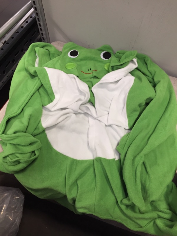 Photo 1 of ADULT FROG ONESIE GREEN/WHITE XL