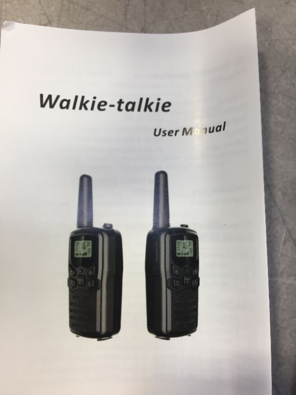 Photo 2 of ***UNABLE TO TEST*** Walkie Talkies with 22 FRS Channels, MOICO Walkie Talkies for Adults with LED Flashlight VOX Scan LCD Display, Long Range Family Walkie Talkie for Hiking Camping Trip (Yellow, 4 Pack)
