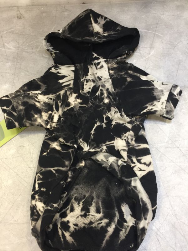 Photo 4 of Fitwarm Tie Dye Dog Hoodie Puppy Sweatshirt Pocket Doggie Winter Clothes Sweatshirt Pet Hooded Coat Cat Jackets Apparel --- SIZE LARGE FOR SMALL DOGS Size (Large, fits 14" back, 18" chest)
