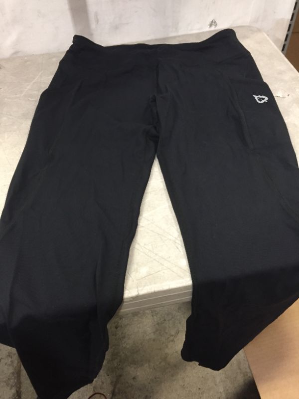 Photo 1 of BALEAF EXCERCISE BLACK LEGGINGS WITH SIDE POCKETS SIZE LARGE 