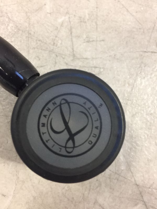 Photo 3 of 3M Littmann Stethoscope, Cardiology IV, Black Tube, Black Chestpiece, 27 Inch, 6163
