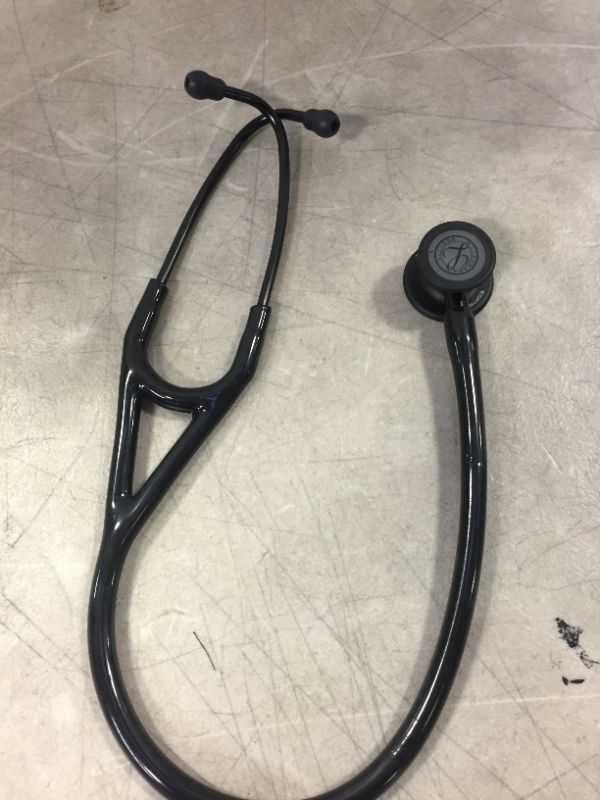 Photo 4 of 3M Littmann Stethoscope, Cardiology IV, Black Tube, Black Chestpiece, 27 Inch, 6163
