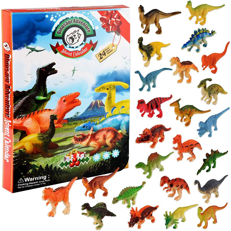 Photo 1 of BATTOP Dinosaur Advent Calendar 2021 for Kids,Christmas Countdown Advent Calendar 2021 Holiday Set for Boys & Girls 3 4 5 6 Years Old