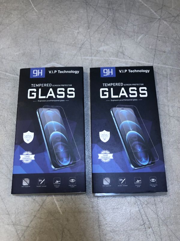 Photo 2 of iPhone 12 Pro Max 6.7" Glass Screen Protector and Camera Lens Protector - Ultimate 9H Tempered Glass for Full Protection - Premium Edge to Edge Coverage - Shockproof Glass Film with Easy Installation Frame 2 pack of (3 + 2 Pack, total 6 + 4) V.I.P Technol