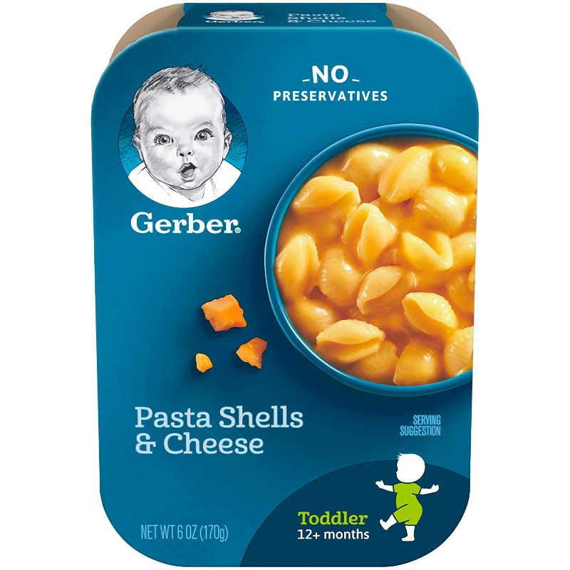 Photo 1 of Gerber Pasta Shells & Cheese, 6 Ounce (Pack of 6)
