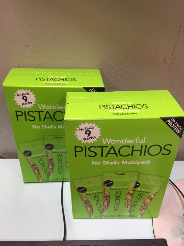 Photo 2 of 2x Wonderful Pistachios No Shells Roasted and Salted Nuts, 0.75 Ounce (Pack of 9)
Best Before: Nov 02, 2022