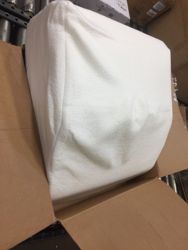Photo 1 of Cushy Form Wedge Pillows - 8 Inch Leg Pillows for Sleeping, Post-Surgery, Back, Hip and Knee Discomfort w/ Washable Cover - White
