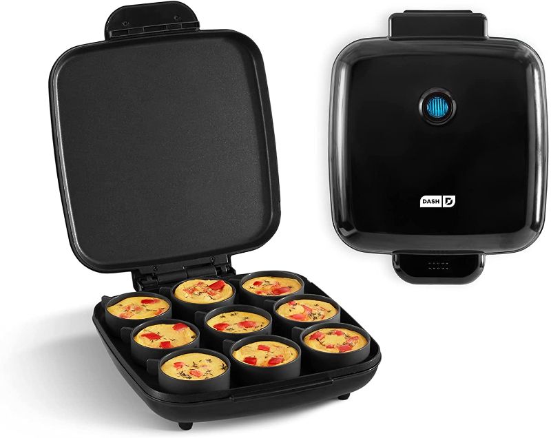 Photo 1 of Dash Sous Vide Style Family Size Egg Bite Maker for Breakfast Bites, Sandwiches, Healthy Snacks or Desserts, Keto & Paleo Friendly (9 Servings), Black
