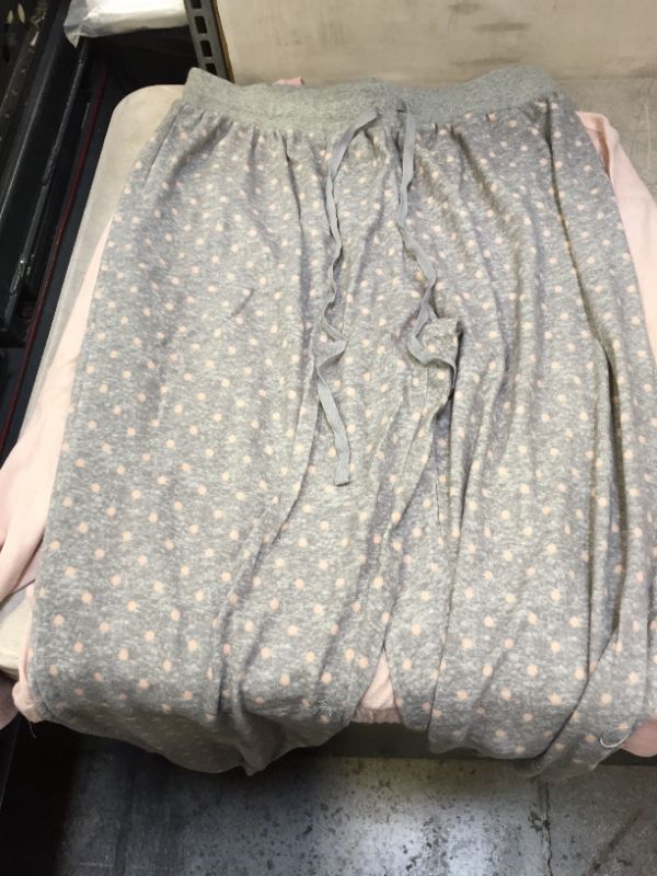 Photo 1 of Israphel Women's Long Sleeve Soft Pajama Set Pink Grey Sleepwear for Women Size XL