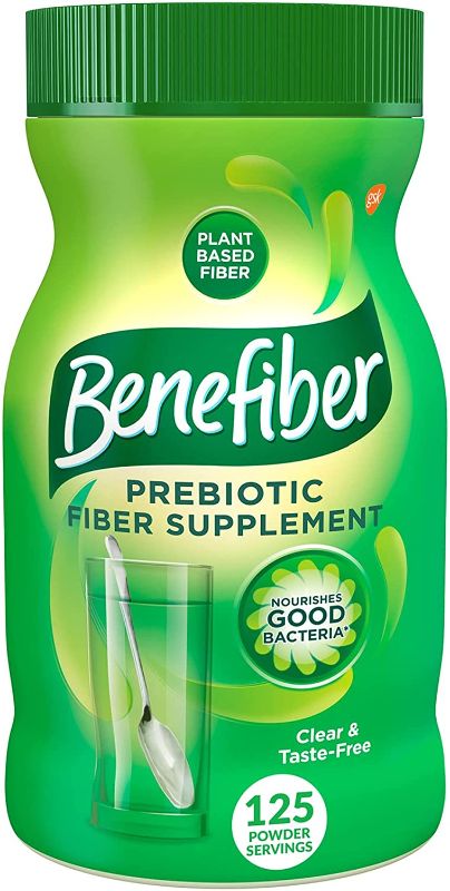 Photo 1 of 
Benefiber Daily Prebiotic Fiber Supplement Powder for Digestive Health, Daily Fiber Powder, Unflavored - 17.6 Ounces
exp dec 2023