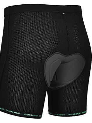 Photo 1 of DEALYORK Men's Padded Bike Underwear Cycling Shorts 3D Padding Bicycle MTB Liner Mountain Underpants for Cycle Riding Biker SIZE LARGE
