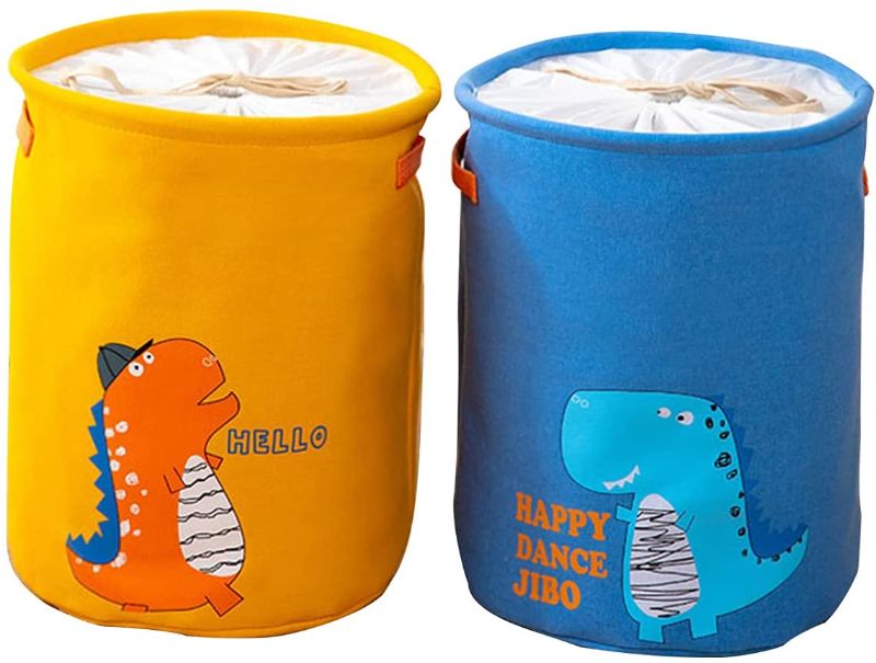 Photo 1 of AFQ Cartoon Foldable Dirty Clothes Basket Laundry Storage Basket Can Be Sealed Large Storage Bag
