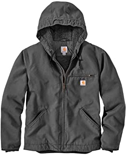 Photo 1 of Carhartt Men's Relaxed Fit Washed Duck Sherpa-Lined Jacket
