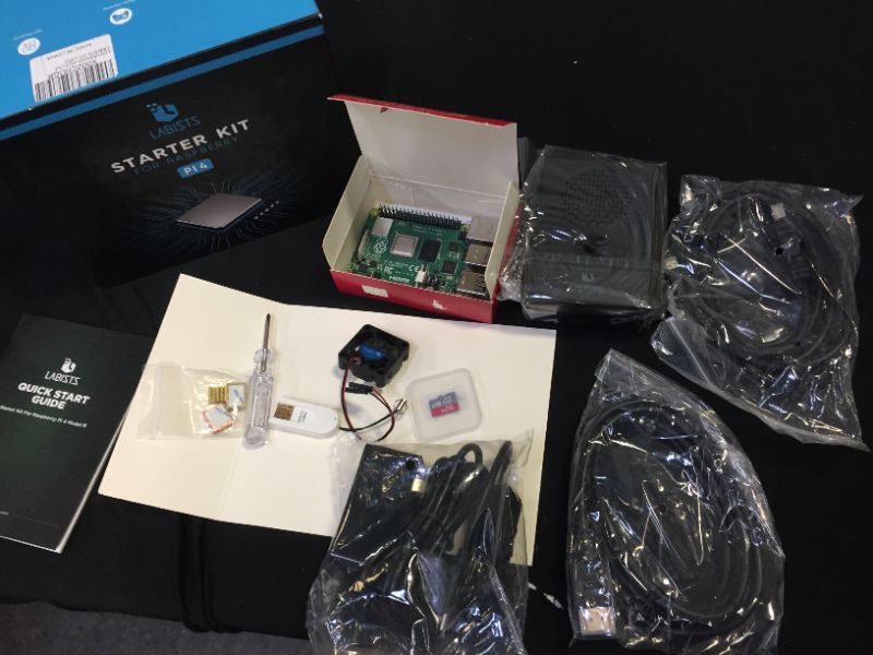 Photo 1 of Raspberry Pi 4 4GB RAM Board + 64GB Micro SD Card Complete Starter Kit
