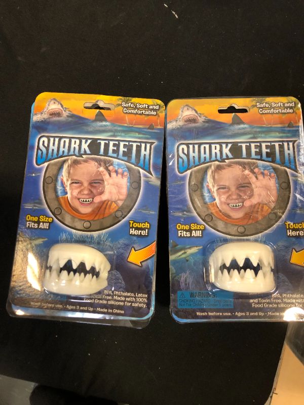 Photo 2 of Rhode Island Novelty Great White Shark Teeth 2 pack