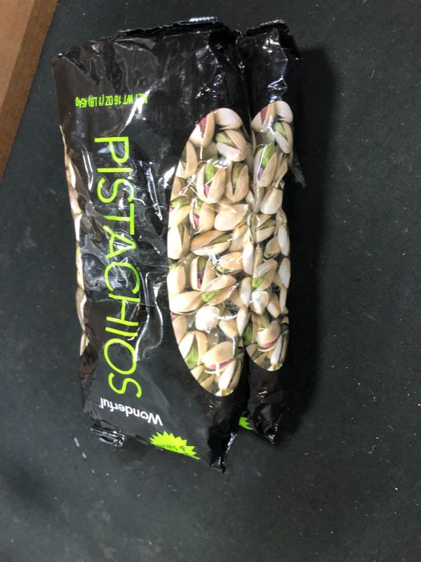 Photo 2 of Wonderful Pistachios, Roasted and Salted, 16 Ounce Bag 2 pack bb 2/3/22