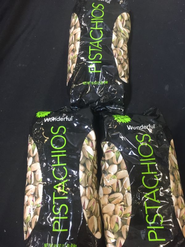 Photo 2 of Wonderful Pistachios, Roasted and Salted, 16 Ounce Bag--- 3 PACK EXP 02/16/2022