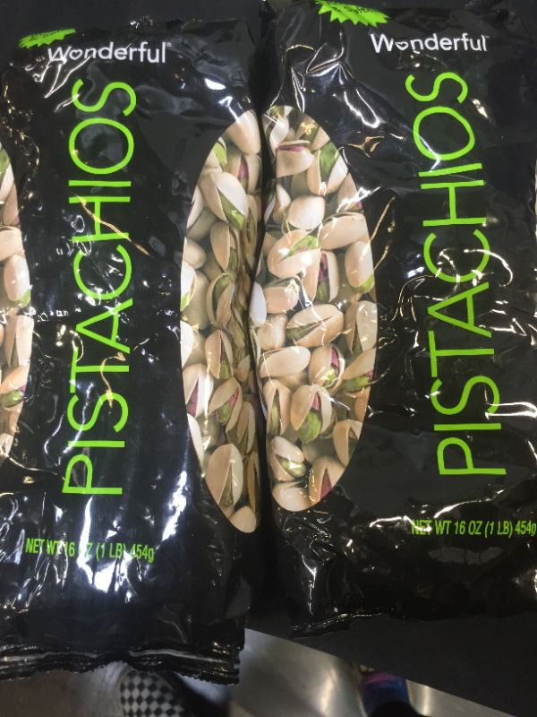 Photo 2 of Wonderful Pistachios, Roasted and Salted, 16 Ounce Bag--- 2 PACK EXP 02/16/2022