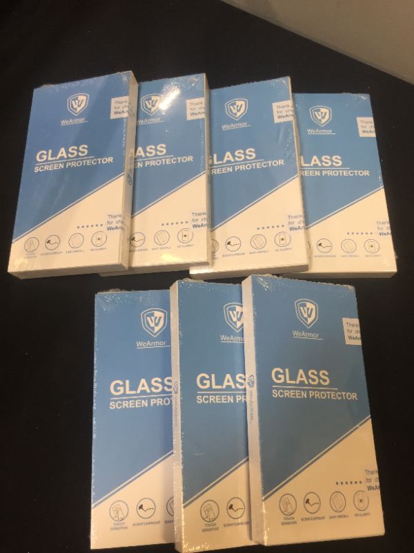 Photo 1 of [2-Pack] WeArmor Glass Screen Protector for GALAXY NOTE 9 -- 9H Tempered Glass Film with Installation Frame and Easy to Install - Bubble Free - Scratch Resistant - Case Friendly------ PACK OF 7 (ONE OPENED FOR LIVE PHOTO - 6 FACTORY SEALED)
