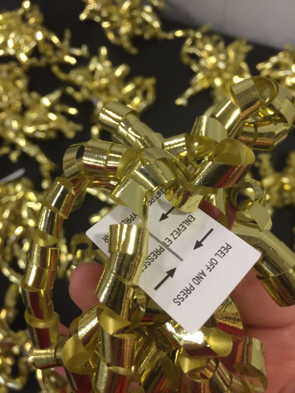 Photo 2 of 16 PC GOLD RIBBON FOR GIFT DECORATION 