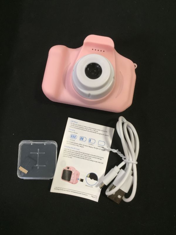 Photo 4 of Dartwood 1080p Digital Camera for Kids with 2.0” Color Display Screen & Micro-SD Card Slot for Children - 32GB SD Card Included (Pink)
