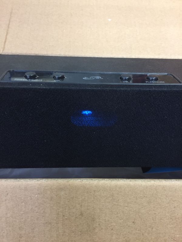 Photo 2 of ILIVE 37 in. Sound Bar with Bluetooth Wireless and Remote --- SMALL MARK OF WHITE PAINT OR POSSIBLY MARKER 

