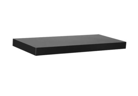 Photo 1 of 17.7 in. L x 7.75 in. W Slim Floating Black Shelf ***FACTORY SEALED***
