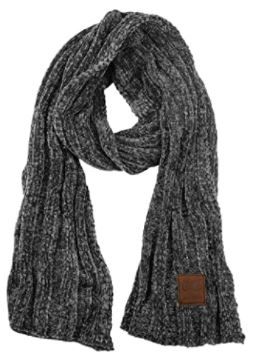 Photo 1 of C.C Women's Ultra Soft Chenille Ribbed Thick Warm Knit Shawl Wrap Scarf
