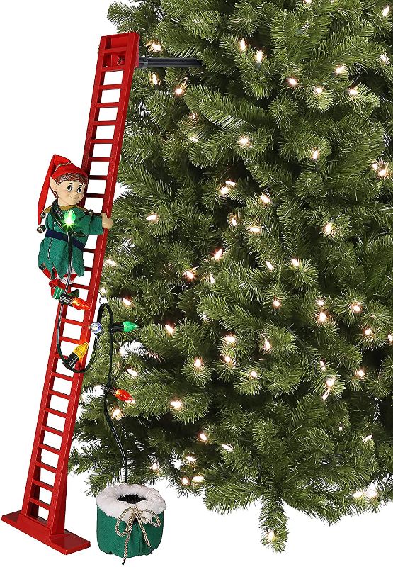 Photo 1 of Mr. Christmas 40" Super Climbing Elf, Red
