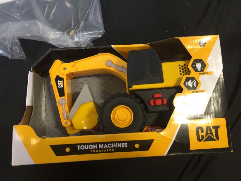 Photo 2 of Cat Construction 15" Toy Excavator , Yellow
