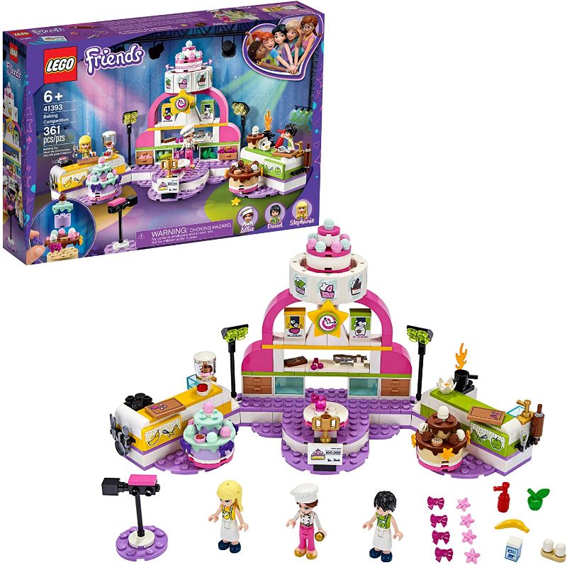 Photo 1 of LEGO Friends Baking Competition 41393 Building Kit, Set Baking Toy, Featuring 3 Friends Characters and Toy Cakes (361 Pieces)
