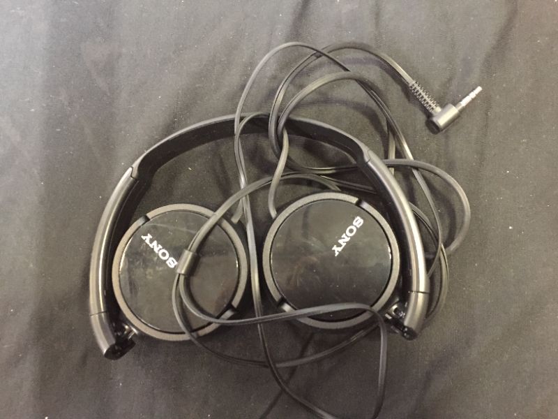 Photo 2 of Sony ZX Series Wired On-Ear Headphones, Black MDR-ZX110
