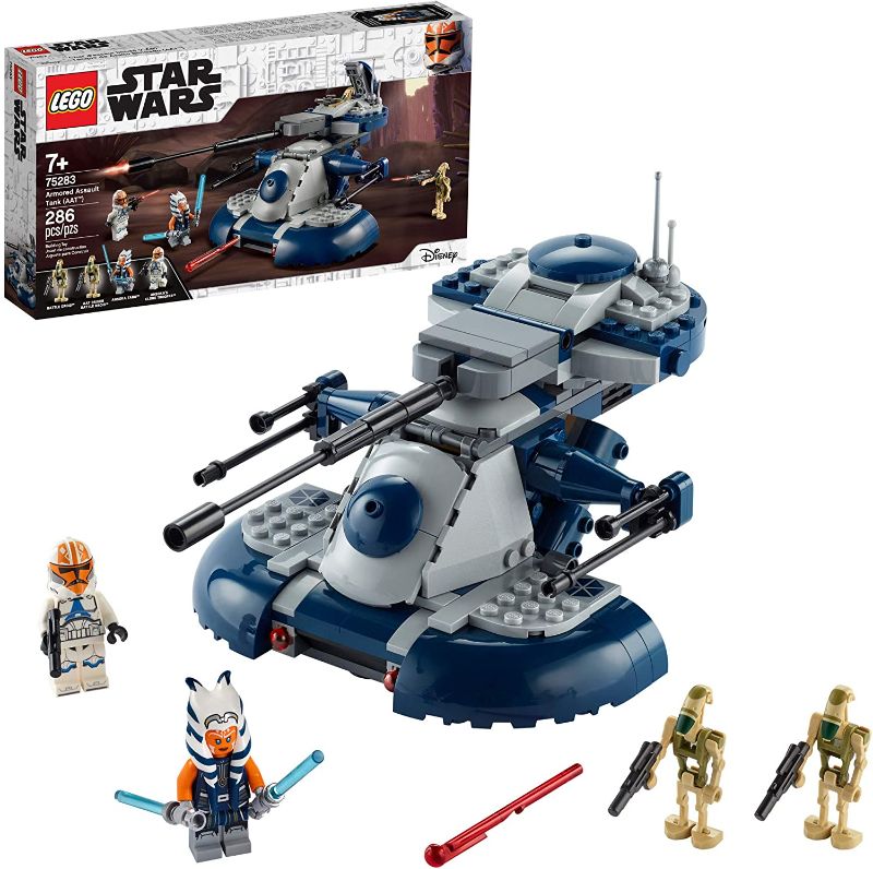 Photo 1 of LEGO Star Wars: The Clone Wars Armored Assault Tank (AAT) 75283 Building Kit, Awesome Construction Toy for Kids with Ahsoka Tano Plus Battle Droid Action Figures (286 Pieces)