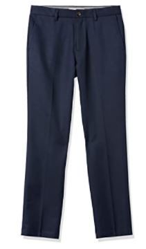 Photo 1 of Amazon Essentials Men's Slim-Fit Flat-Front Dress Pants