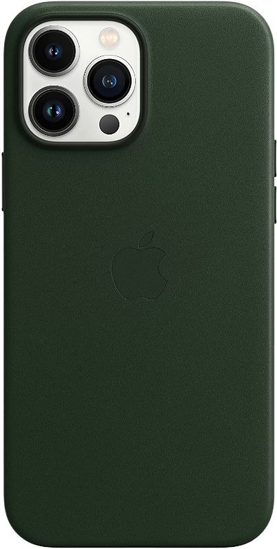 Photo 1 of Apple Leather Case with MagSafe (for iPhone 13 Pro Max) - Sequoia Green