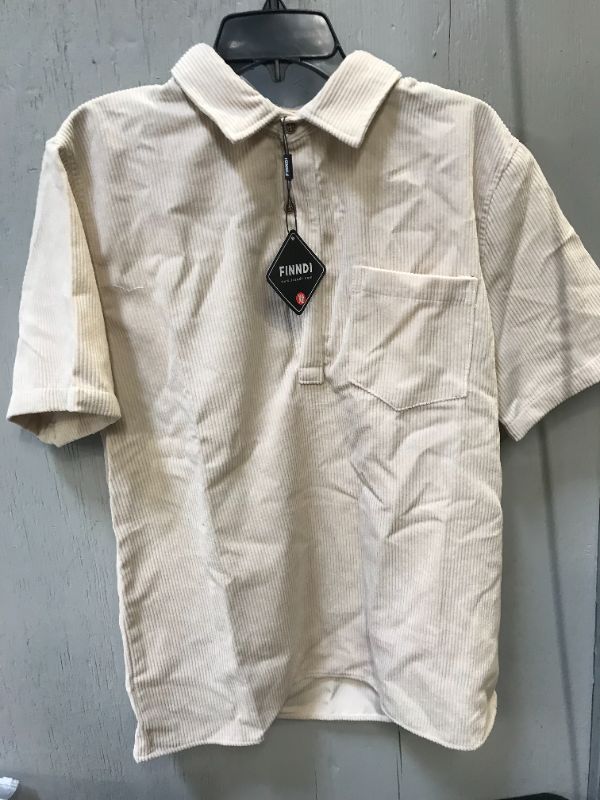 Photo 1 of mens collar shirt corduroy tan size medium  