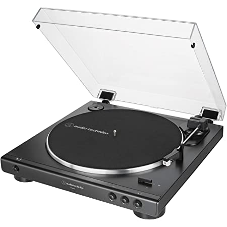 Photo 1 of Audio-Technica AT-LP60X-BK Fully Automatic Belt-Drive Stereo Turntable, Black, Hi-Fi, 2 Speed, Dust Cover, Anti-Resonance, Die-Cast Aluminum Platter
