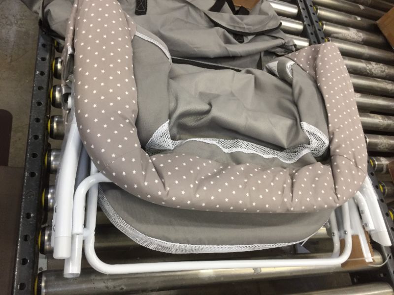 Photo 2 of Dream On Me Traveler Portable Bassinet, Twinkle Gray
