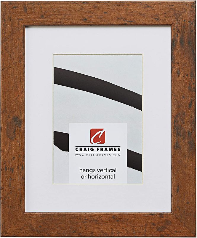 Photo 1 of Craig Frames 26011 18 x 24 Inch Light Walnut Brown Picture Frame Matted to Display a 12 x 18 Inch Photo
