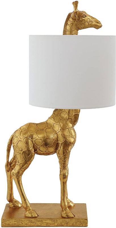 Photo 1 of Creative Co-Op DA7565 Table Lamp, Gold Giraffe
