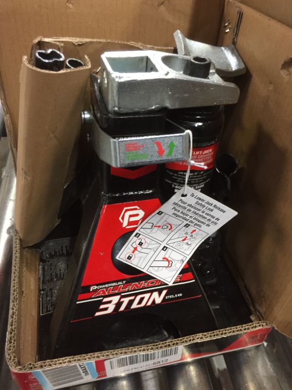 Photo 1 of Powerbuilt 640912 All-in-One Bottle jack/jack Stand 3 Ton