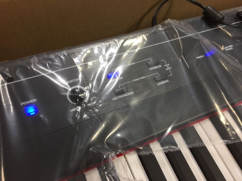 Photo 2 of Alesis Recital – 88 Key Digital Piano Keyboard with Semi Weighted Keys, 2x20W Speakers, 5 Voices, Split, Layer and Lesson Mode, FX and Piano Lessons
