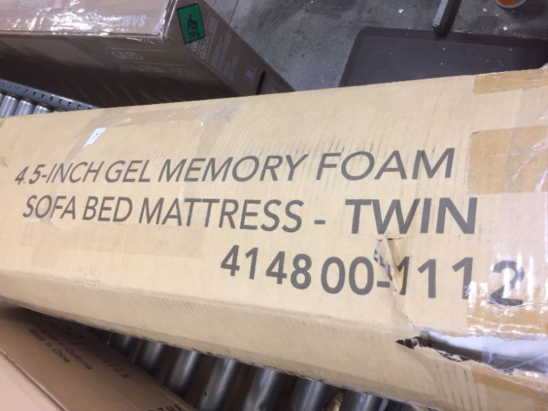 Photo 3 of Classic Twin-Size Memory Foam 4.5 in. Sofa Bed Mattress
